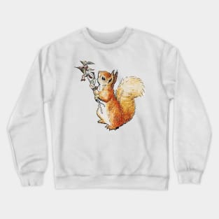 squirrel nutkin hires vector Crewneck Sweatshirt